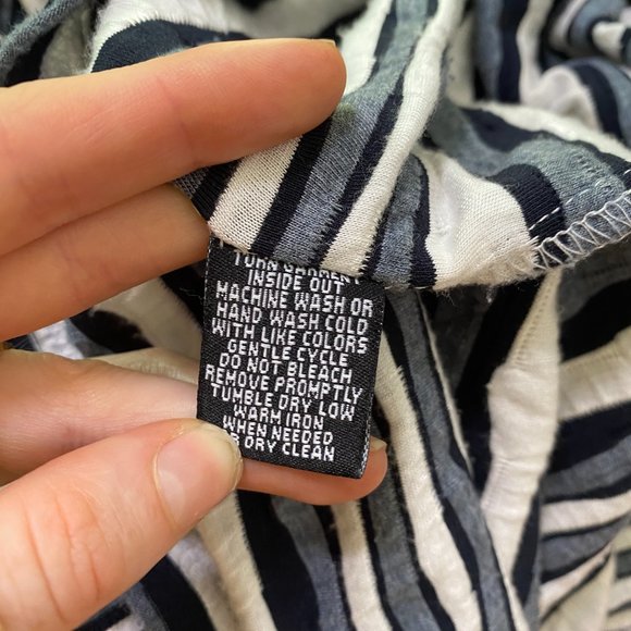 Sharagano Funky Y2K Grey Wavy Midi Dress, size 12 - Picture 5 of 6